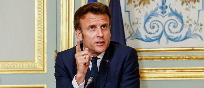 Le president Macron.
