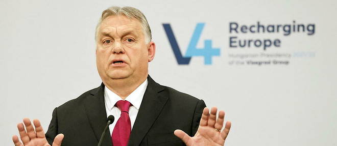 Le Premier ministre hongrois, Viktor Orban, lors d'une conference de presse.
