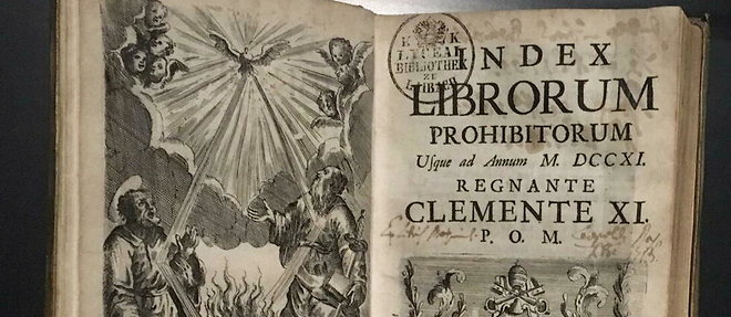 L'index des livres interdits par l'Église catholique, édition de 1711.
