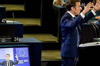 Macron appelle &agrave; une Convention de r&eacute;vision des trait&eacute;s europ&eacute;ens