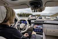 Le système Drive Pilot transforme les Mercedes Classe S et EQS en voiture autonome dans les embouteillages.
