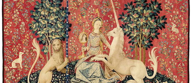 La Vue, tenture de La Dame a la licorne (vers 1500).
