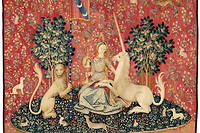 La Vue, tenture de  La Dame a la licorne  (vers 1500).
