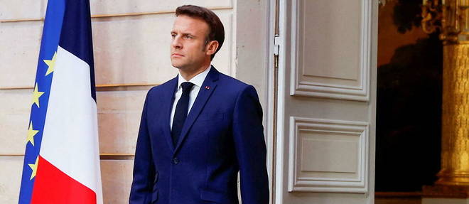 Emmanuel Macron a l'Elysee pour sa ceremonie d'investiture, le 7 mai.
