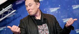 Elon Musk à la cérémonie du Axel Springer Award à Berlin, le 1 er  décembre 2020.
