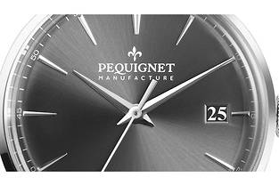  Après une première version en or lancée l’an dernier, la montre Pequignet Attitude apparaît aujourd’hui en acier, dans un diamètre de 39 mm.

