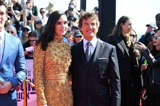 Tom Cruise et Jennifer Connelly à la première de « Top Gun : Maverick », le 4 mai à San Diego (Californie).
