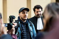 Taha Bouhafs et son avocat M e  Alimi, le 25 février 2020.
