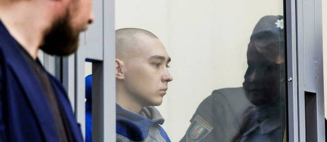Vadim Chichimarine, 21 ans, est accuse d'avoir abattu un civil non arme le 28 fevrier dans le nord-est de l'Ukraine.  

