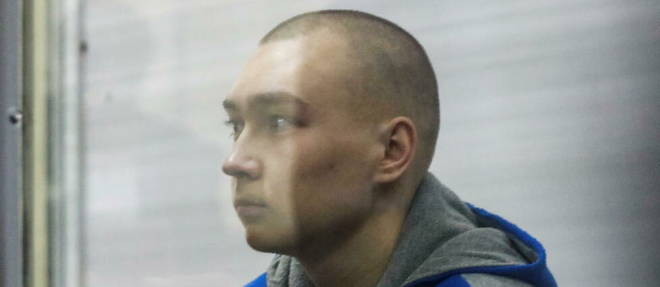 Vadim Chichimarine lors de son proces pour crime de guerre.
