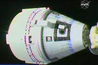 La capsule de Boeing, Starliner, s'est pour la premiere fois arrimee a la Station spatiale internationale (ISS), dans la nuit de vendredi a samedi.
