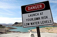 Le lac Mead souffre de la sécheresse qui frappe la région de Las Vegas.
