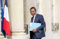 Le ministre de l'Éducation nationale, Pap Ndiaye, à son arrivée à l'Élysée pour le Conseil des ministres, le 23 mai 2022.
