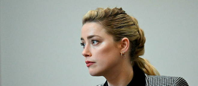 L'actrice Amber Heard lors de son proces qui l'oppose a Johnny Depp.
