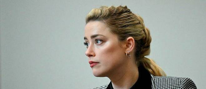 L'actrice Amber Heard lors de son procès qui l'oppose à Johnny Depp.
