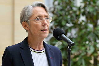 La Première ministre Élisabeth Borne à Matignon à Paris, le 27 mai 2022.
