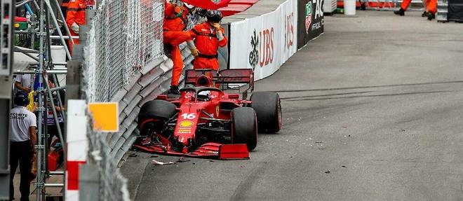 Charles Leclerc (Ferrari) au Grand Prix de Monaco, en 2021.
