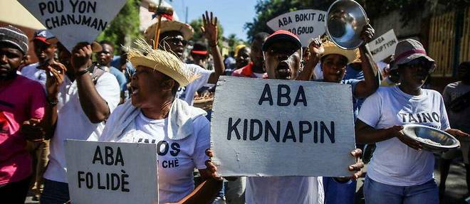 Les manifestations pour déplorer les kidnappings sont courantes à Haïti. (Photo d'illustration)
