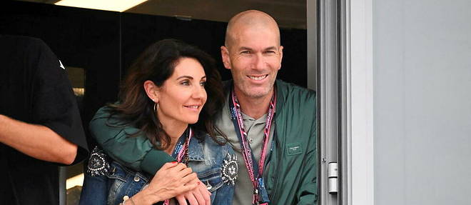 Zinedine Zidane et sa femme Veronique lors du Grand Prix de Formule 1 de Monaco.
