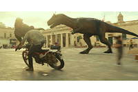 Owen Grady (Chris Pratt) en mauvaise posture à Malte dans  Jurassic World : le monde d'après.
