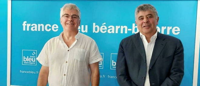 David Habib (a droite) et Jean-Francois Baby, candidat investi par la Nupes (capture d'ecran). 
