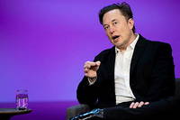 Le chef de Tesla, Elon Musk, lors de la conférence TED2022 : A New Era à Vancouver, au Canada, le 14 avril 2022. 
