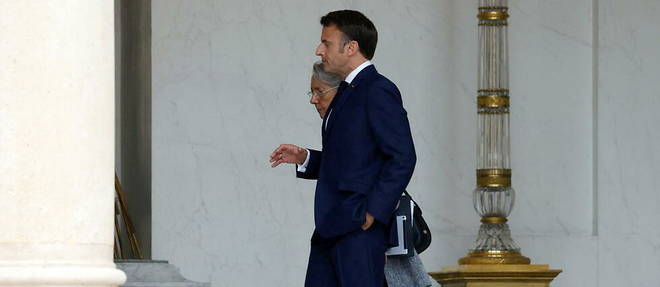 Emmanuel Macron and Elisabeth Borne.