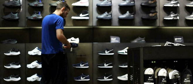Les magasins Nike en Russie, ici a Moscou, vont definitivement fermer leurs portes. 
