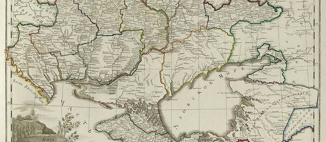 La << nouvelle Russie >>, aujourd'hui le sud et l'est de l'Ukraine, en 1800.
