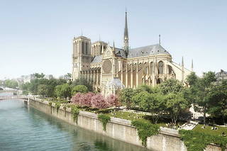  La cathédrale de Notre-Dame sera réaménagée avec davantage de végétalisation. (illustration)
