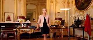 Élisabeth Borne dans son bureau à Matignon en mai dernier.

