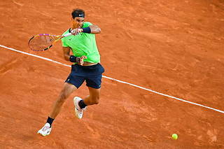   Rafael Nadal à Roland-Garros en 2021.  ©CHRISTOPHE ARCHAMBAULT