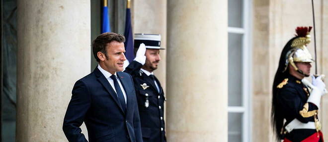 Emmanuel Macron le 7 juin a l'Elysee. Le president n'a pas seulement perdu sa majorite mais le fil de son quinquennat et ses electeurs.
