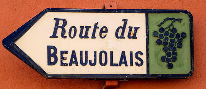 A Vaux-en-Beaujolais, sur la route du beaujolais.