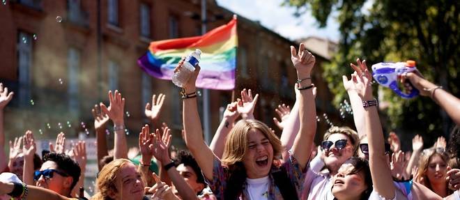 Fiertes LGBT+: des dizaines de milliers de personnes a Toulouse, Marseille et Saint-Etienne