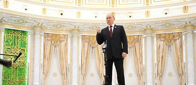 Le president russe Vladimir Poutine le 29 juin 2022 a Ashgabat, au Turkmenistan. 