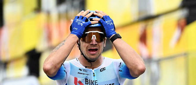 Dylan Groenewegen est arrive premier de la 3e etape du Tour de France, dimanche 3 juillet.
