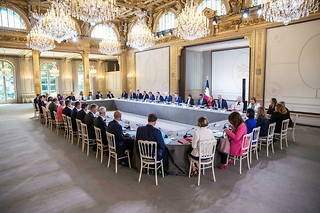 Le premier Conseil des ministres du nouveau gouvernement présidé par Emmanuel Macron
