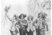 Athos, Porthos, Aramis and D’Artagnan. Illustration des « Trois Mousquetaires », d'Alexandre Dumas père.
