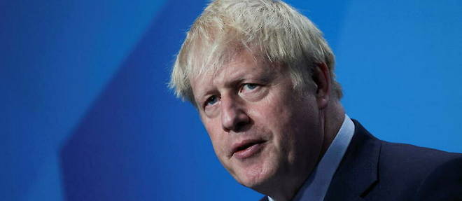 Contrairement a ce que Boris Johnson, le Premier ministre britannique, avait promis a ses electeurs, le Royaume-Uni n'aura pas << le beurre et l'argent du beurre >> grace au Brexit. Boris Johnson ici lors de la conference de presse du dernier jour du sommet de l'Otan a Madrid (Espagne), le 30 juin 2022.
