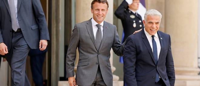 Nucleaire iranien, Liban: Macron et Lapid prets a "travailler ensemble"
