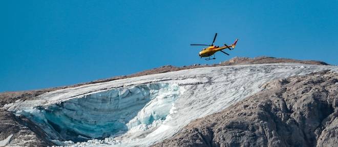 Glacier en Italie: reprise des recherches avec helicopteres et drones