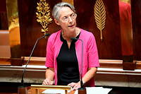 Elisabeth Borne, Premiere ministre, a tenu son discours de politique generale a l'Assemblee nationale le 6 juillet 2022.
