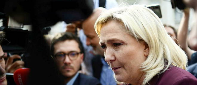 La cheffe de file du RN, Marine Le Pen, n'a pas mache ses mots sur le president de la Republique, Emmanuel Macron.
