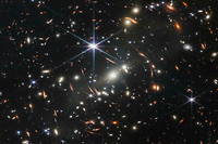 Cette image est la première prise par le télescope spatial James Webb.
