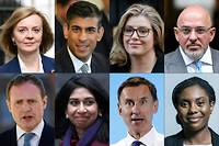 Les huit candidats pour succ&eacute;der &agrave; Boris Johnson