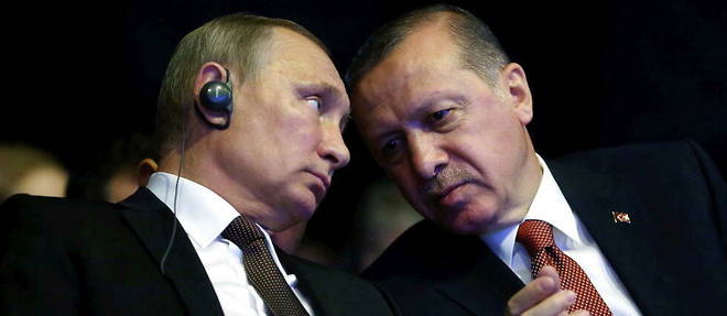 Vladimir Poutine et Recep Tayyip Erdogan a Istanbul en 2016. 
