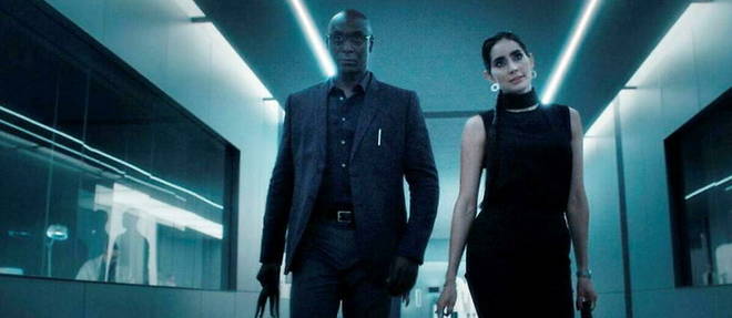 Lance Reddick et Paola Nunez dans Resident Evil.
