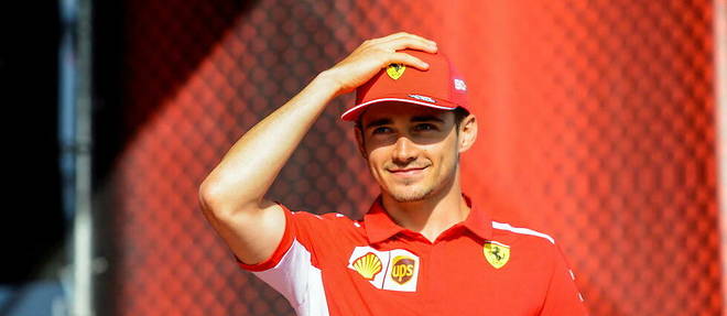 Le pilote monegasque Charles Leclerc, espoir de l'ecurie Ferrari.
