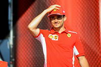 Le pilote monégasque Charles Leclerc, espoir de l'écurie Ferrari.
